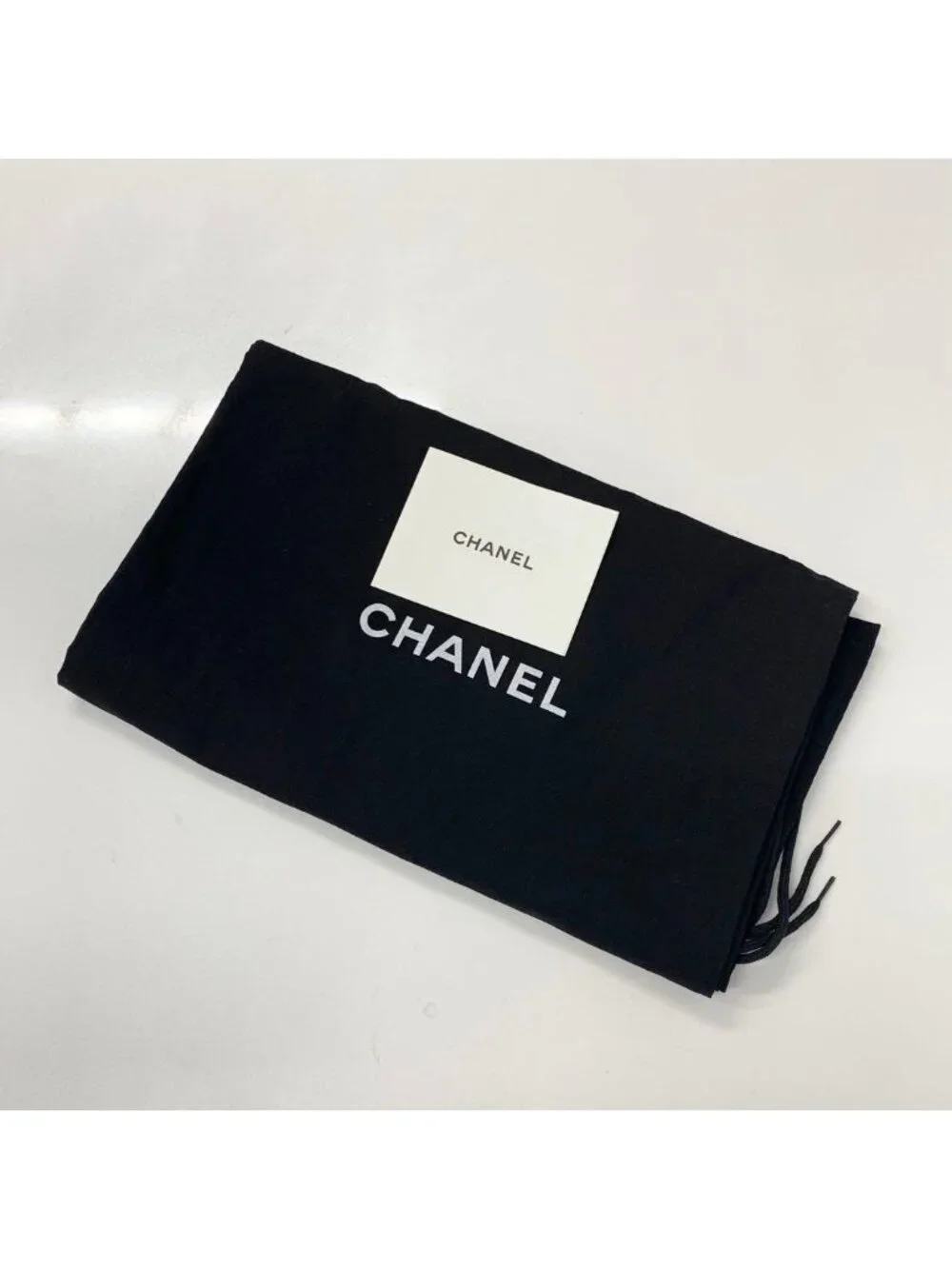 Chanel Suede CC Logo Chain Wedge Sole Long Boots Black